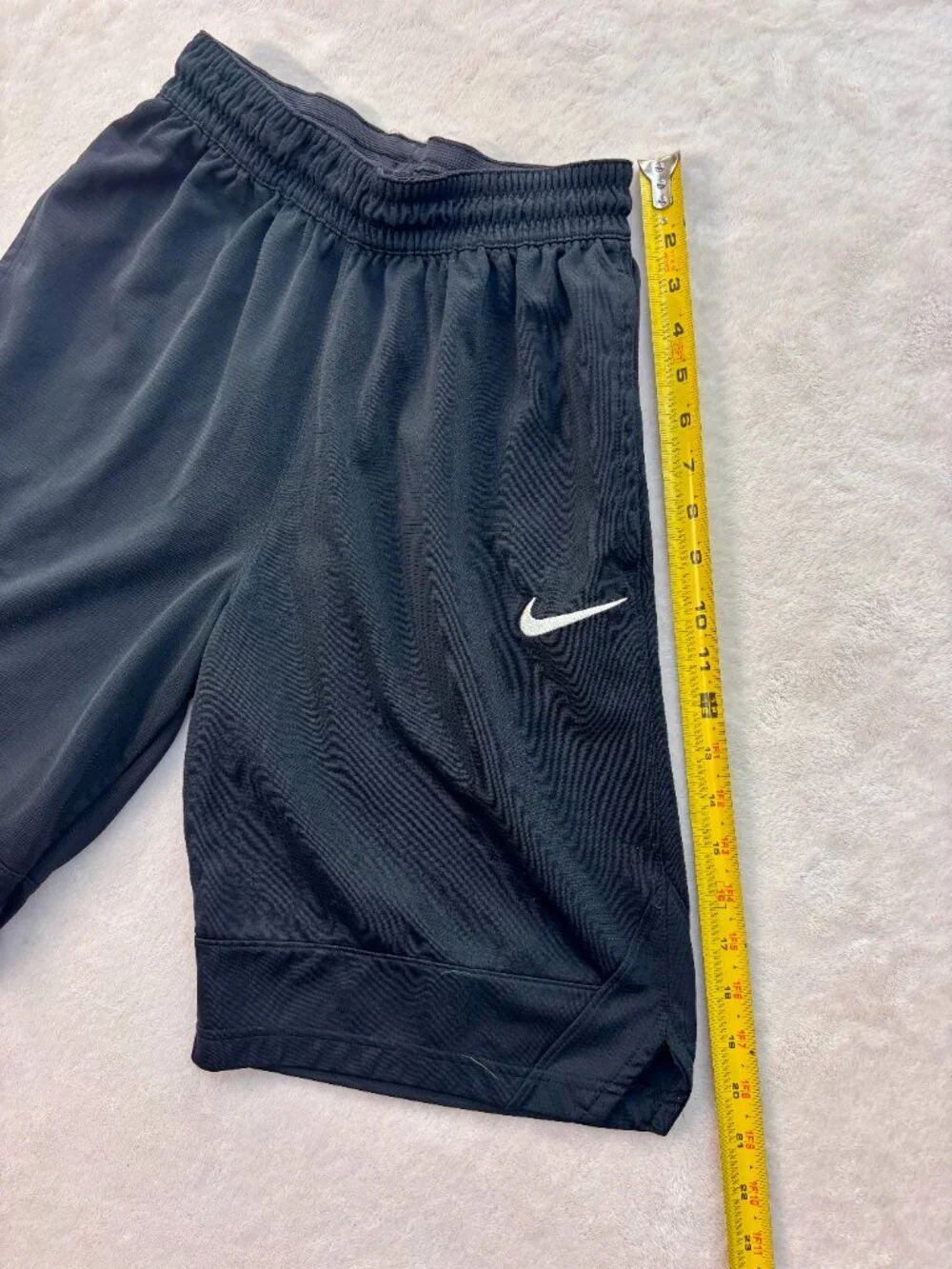 Nike Boy's Black Athletic Shorts --- Size: Small --- Good Condition